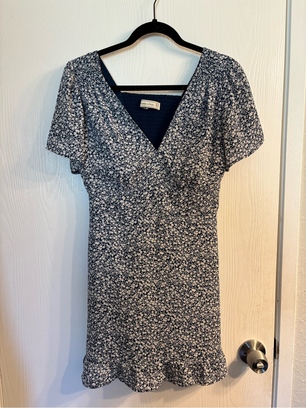 Abercrombie blue floral minidress size XS